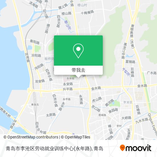 青岛市李沧区劳动就业训练中心(永年路)地图