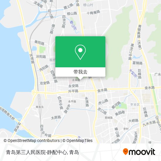 青岛第三人民医院-静配中心地图