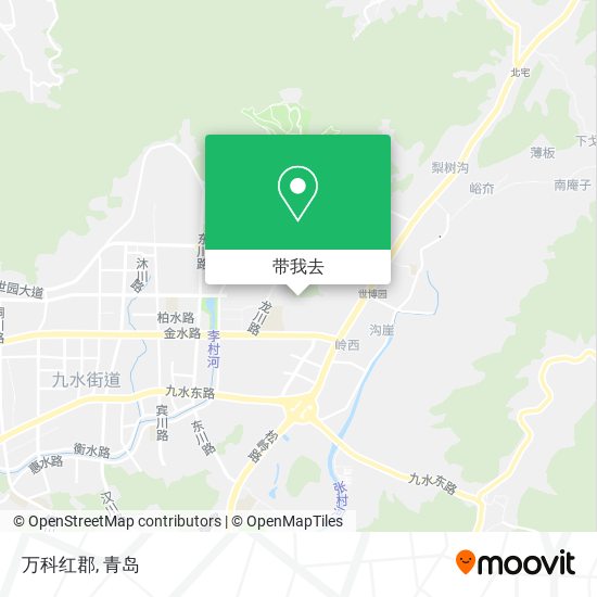 万科红郡地图