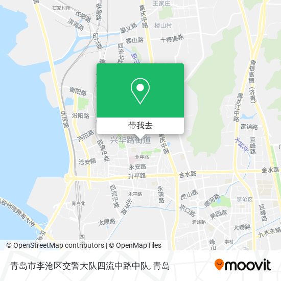 青岛市李沧区交警大队四流中路中队地图