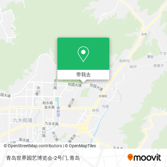 青岛世界园艺博览会-2号门地图