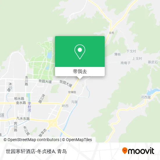 世园寒轩酒店-冬贞楼A地图