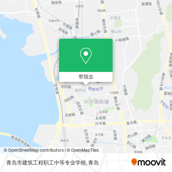 青岛市建筑工程职工中等专业学校地图