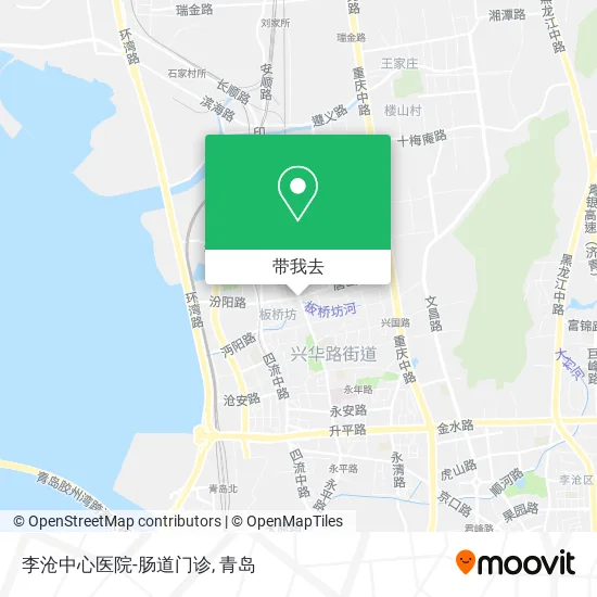李沧中心医院-肠道门诊地图