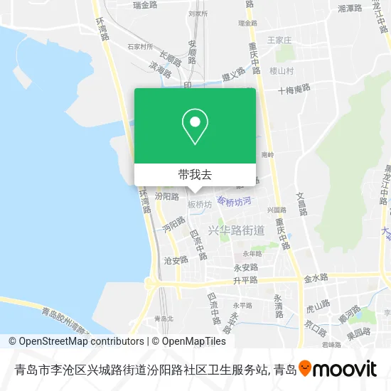 青岛市李沧区兴城路街道汾阳路社区卫生服务站地图