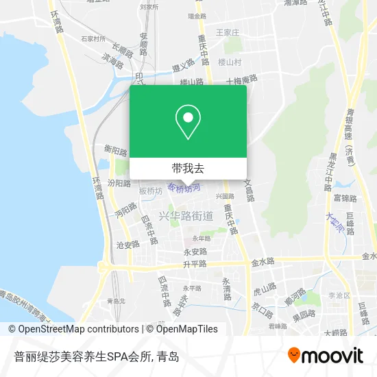 普丽缇莎美容养生SPA会所地图