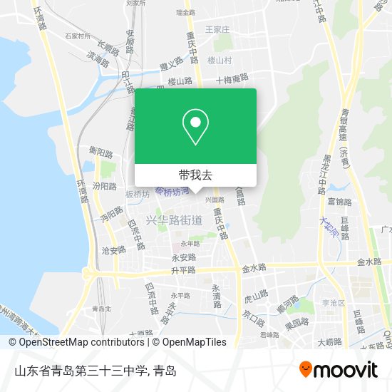 山东省青岛第三十三中学地图