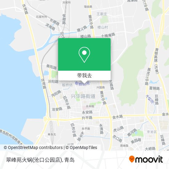 翠峰苑火锅(沧口公园店)地图