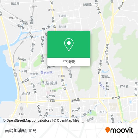 南岭加油站地图