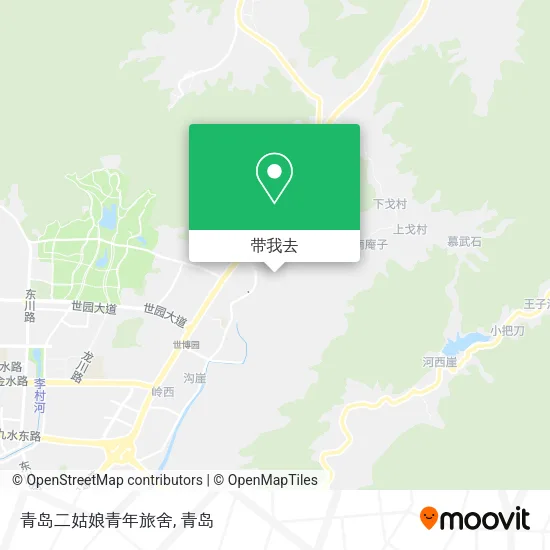青岛二姑娘青年旅舍地图