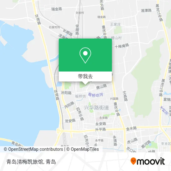 青岛清梅凯旅馆地图