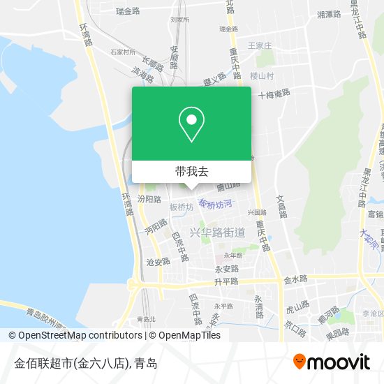 金佰联超市(金六八店)地图