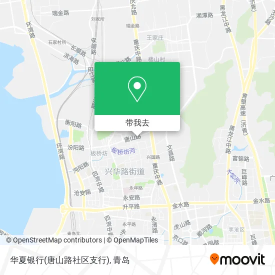 华夏银行(唐山路社区支行)地图