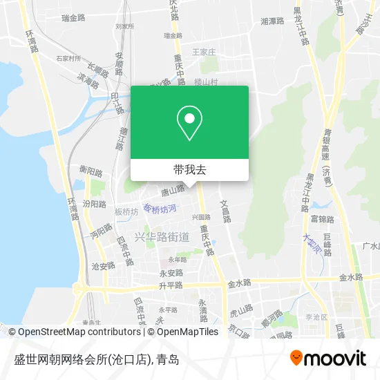盛世网朝网络会所(沧口店)地图