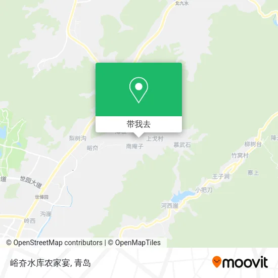 峪夼水库农家宴地图