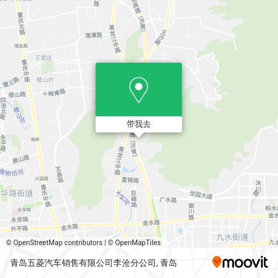 青岛五菱汽车销售有限公司李沧分公司地图