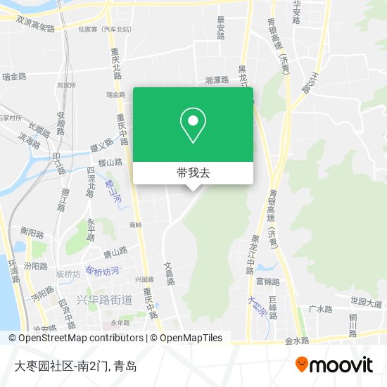 大枣园社区-南2门地图