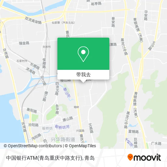 中国银行ATM(青岛重庆中路支行)地图