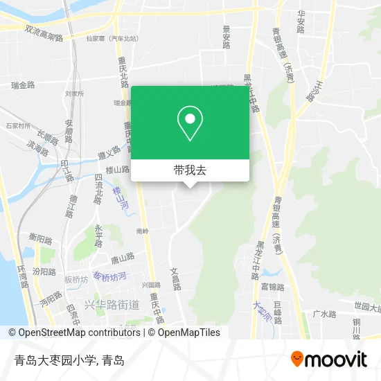 青岛大枣园小学地图