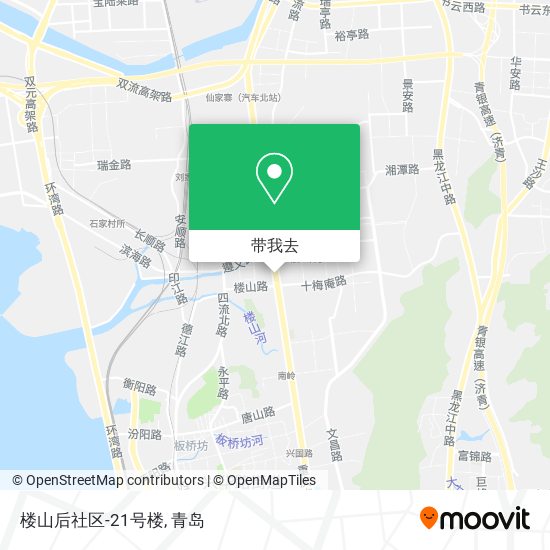 楼山后社区-21号楼地图