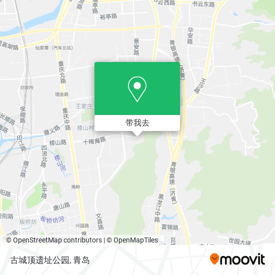 古城顶遗址公园地图