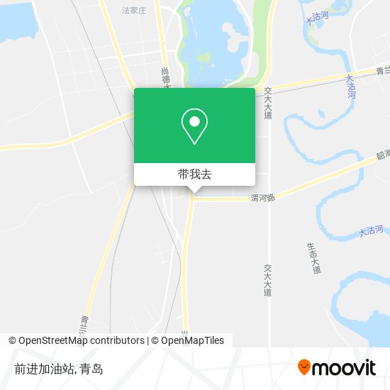 前进加油站地图