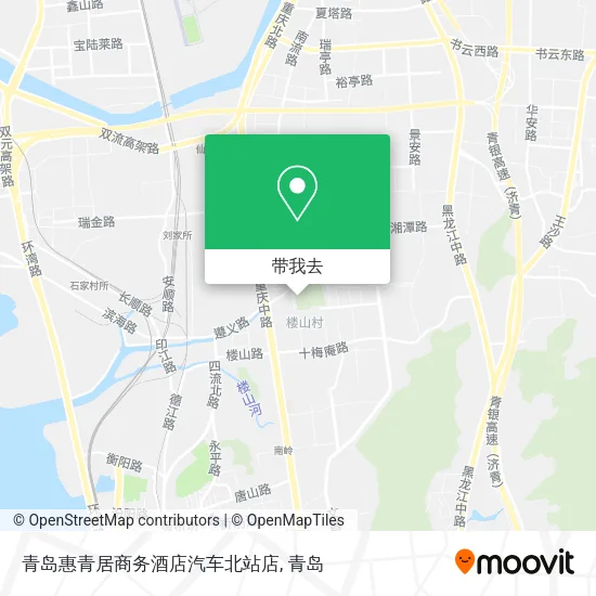 青岛惠青居商务酒店汽车北站店地图