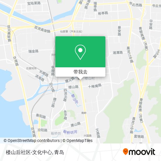 楼山后社区-文化中心地图