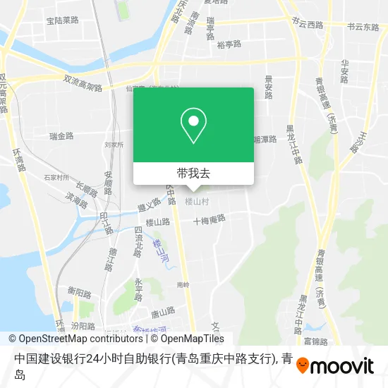 中国建设银行24小时自助银行(青岛重庆中路支行)地图