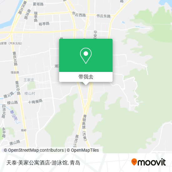 天泰·美家公寓酒店-游泳馆地图