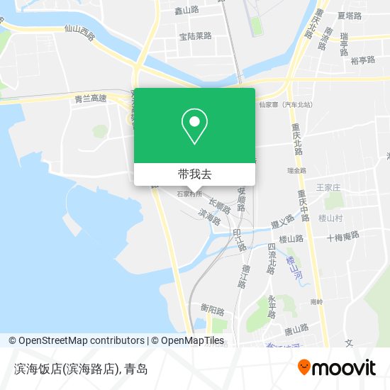 滨海饭店(滨海路店)地图