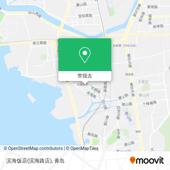 滨海饭店(滨海路店)地图