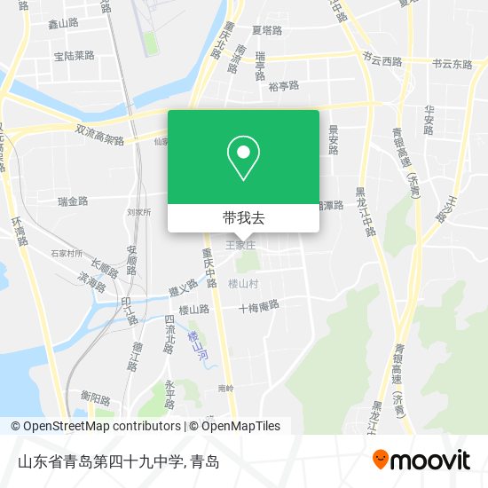 山东省青岛第四十九中学地图