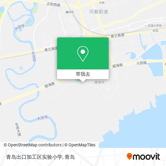 青岛出口加工区实验小学地图
