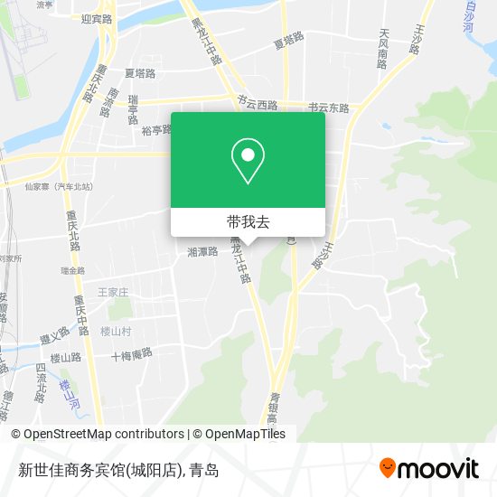 新世佳商务宾馆(城阳店)地图