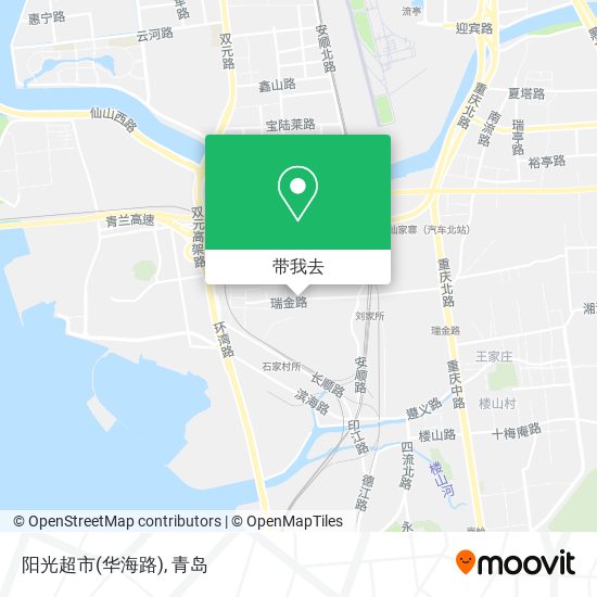 阳光超市(华海路)地图