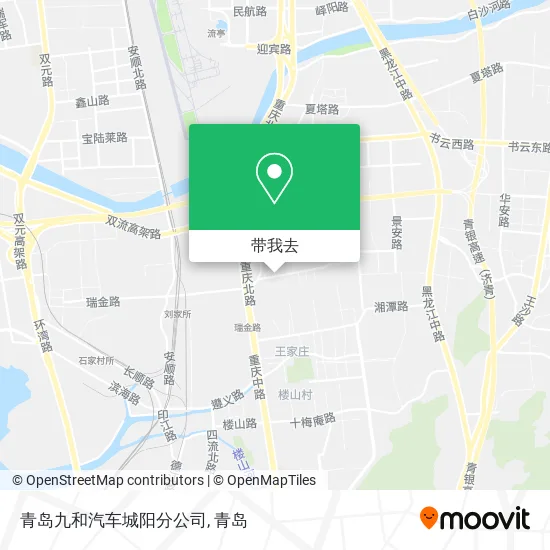 青岛九和汽车城阳分公司地图