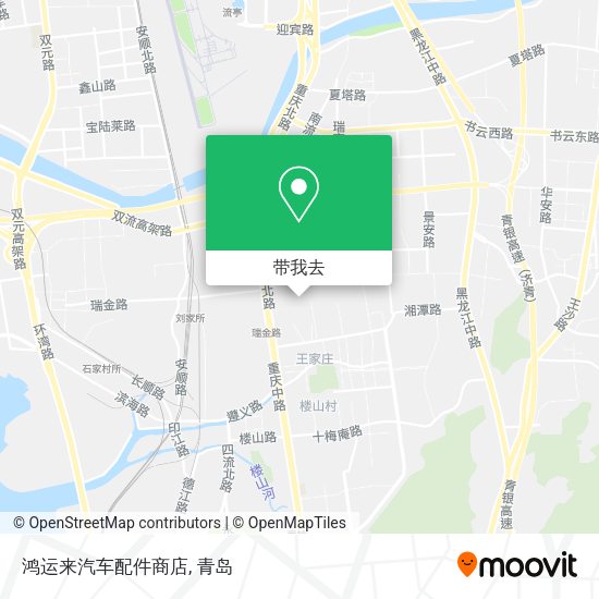 鸿运来汽车配件商店地图