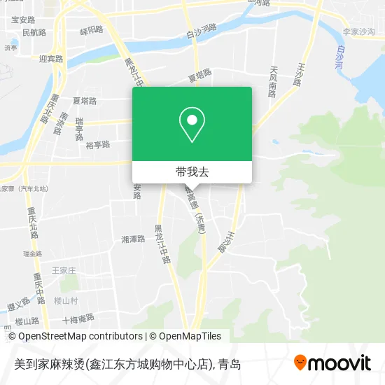 美到家麻辣烫(鑫江东方城购物中心店)地图
