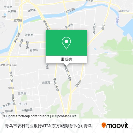 青岛市农村商业银行ATM(东方城购物中心)地图