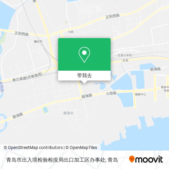 青岛市出入境检验检疫局出口加工区办事处地图
