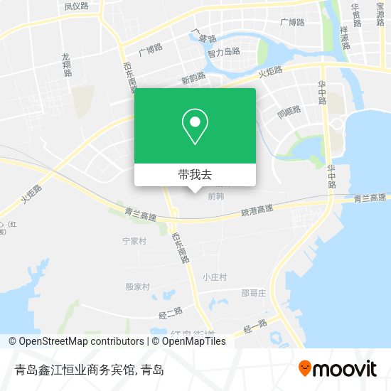 青岛鑫江恒业商务宾馆地图