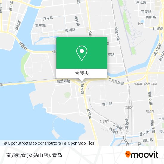 京鼎熟食(女姑山店)地图