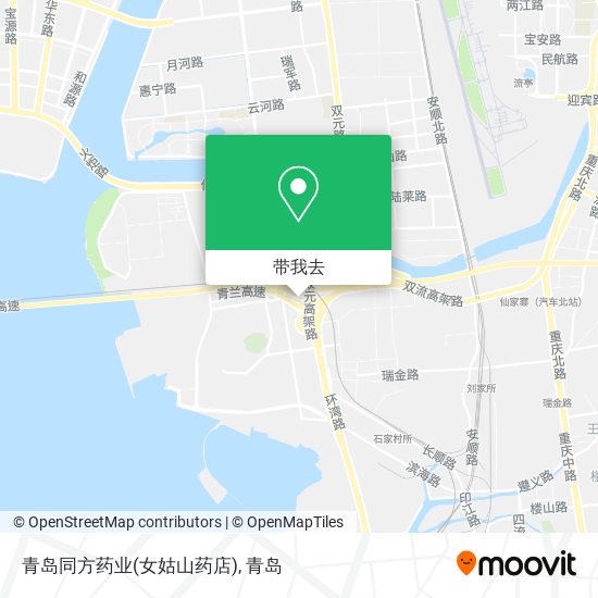 青岛同方药业(女姑山药店)地图