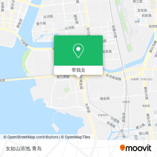 女姑山浴池地图