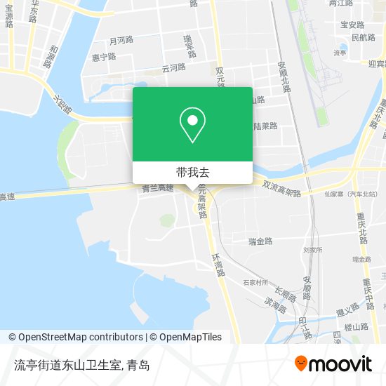 流亭街道东山卫生室地图