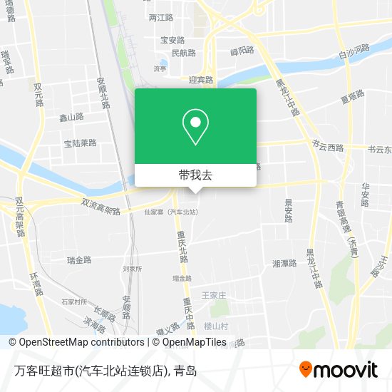 万客旺超市(汽车北站连锁店)地图