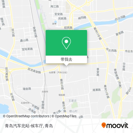 青岛汽车北站-候车厅地图