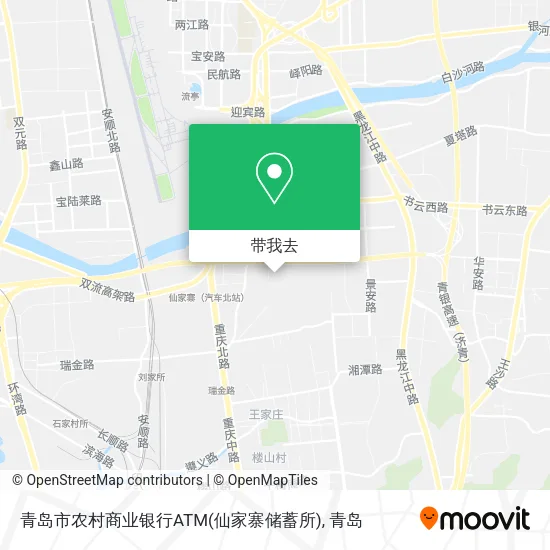 青岛市农村商业银行ATM(仙家寨储蓄所)地图