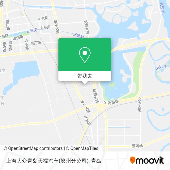 上海大众青岛天福汽车(胶州分公司)地图